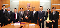 A group photo of CUHK representatives and delegation from Fu Jen Catholic University